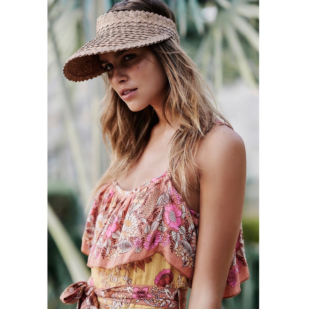 NWOT Local Beach Straw Visor